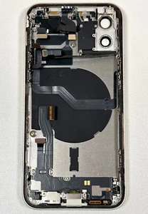 Apple iPhone 12 6.1" 2020 White Rear Back Case Frame OEM Good Glass Grade C- - Picture 1 of 12