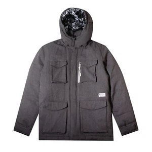 Adidas Jacket Parka M Winter Grey Snowboard Ski Style Casual Outdoor Zip Up - Picture 1 of 16