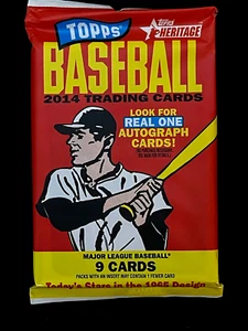 2014 Topps Heritage Baseball Sealed Hobby Pack-(bin5115P) - Picture 1 of 2