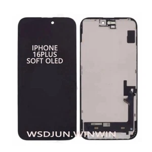 Pour iPhone 16 PLUS SOFT OLED écran tactile numériseur cadre de remplacement - Photo 1 sur 3