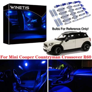 Blue Interior LED Bulbs Light Kit For Mini Cooper Countryman Crossover R60 15Pcs - Picture 1 of 12