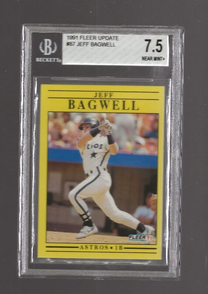 1991 Fleer Update Jeff Bagwell #87 BGS 7.5 NEAR-MINT Houston Astros - Image 1 of 1