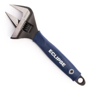 Eclipse verstellbarer Schraubenschlüssel extra breite Backen 8 Zoll 200 mm Soft-Grip-Griff ADJW8WJ - Bild 1 von 4