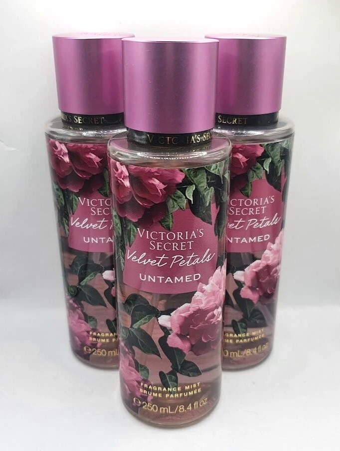 VICTORIA'S SECRET PÉTALOS DE TERCIOPELO NIEBLA CORPORAL INDÓMITA 8,4 FL OZ (JUEGO DE 3) Foto 1 de 1
