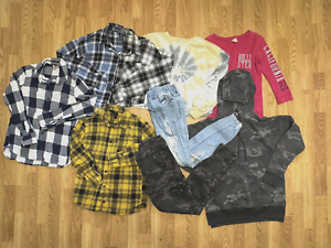 Yth Small T-Shirt Sweatshirts Flannel &Pants Fall Winter Resale Wholesale Lot