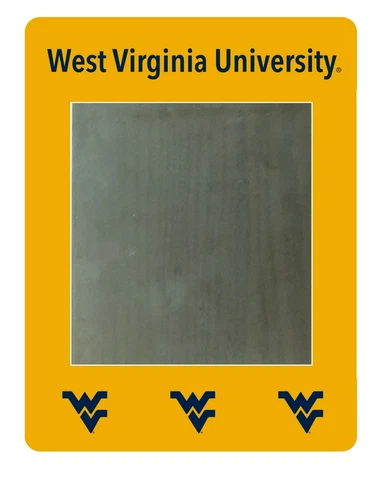 West Virginia University Mountaineers Framed Magnetic Locker Mirror Cover
