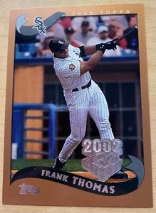 FRANK THOMAS 2002 TOPPS OPENING DAY BASEBALL CARD #142-WHITE SOX Big Hurt HOF - Picture 1 of 1