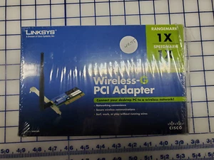Linksys Wireless-G PCI Adapter Desktop Wi-Fi Card 2.4GHz Network 54Mbps WMP54G - Picture 1 of 5