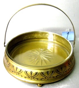 Vintage Hand Made in Holland Copper and Glass Bowl / Dishware - Bild 1 von 8