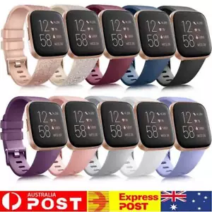 Fitbit Versa 3 4 Sense 2 Watch Strap Replacement Soft Silicone Sports Wrist Band - Picture 1 of 29