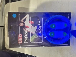 2 X LED Schnürsenkel, Glasfaser gemischt. mehrfarbig, Farbe wählbar. - Bild 1 von 6
