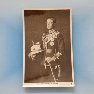 Postal de la realeza británica C1930 foto real HRH príncipe de Gales uniforme colonial - Imagen 1 de 2