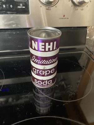 Nehi Imitation Grape Soda Flat Top 10 oz Soda Can Produced by Royal Crown PreZip - Image 1 of 4