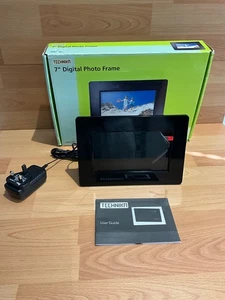 Technika 7" Black Inch Digital Photo Frame - Complete With Stand and Manual - Picture 1 of 7