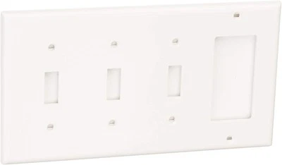 Dispositivo Leviton 80732-W 4 velocidades 3 palanca 1 Decora/GFCI paquete de 1, imagen  Foto 1 de 4