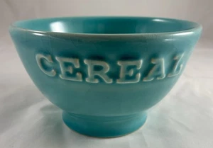 Primagera Turquesa Repujado 5-3/4” Sopa Cereal (1) Tazón (Crassing) - Imagen 1 de 5
