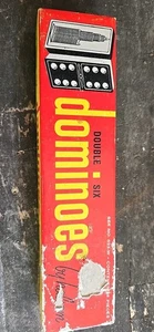 Vintage Doppelsechs Dominosteine 28 Teile #623 von Halsam 60er Spiel - Bild 1 von 8