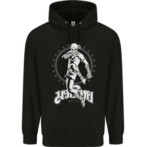 Muay Thai Skeleton MMA Mixed Martial Arts Childrens Kids Hoodie - Picture 1 of 35