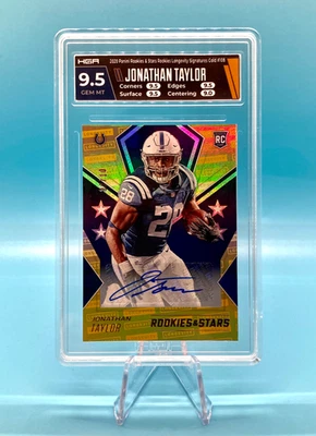 🔥🚀 2020 Panini Rookies & Stars OURO AUTOMÁTICO 10 HGA - JONATHAN TAYLOR RC - /10 - Imagem 1 de 2