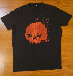 Dsquared2 Dan Caten Skull T Shirt XL Mens Black - Picture 1 of 6