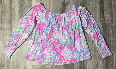 Top/blusa Lilly Pulitzer talla pequeña para mujer multicolor Lana con hombros descubiertos Foto 1 de 4
