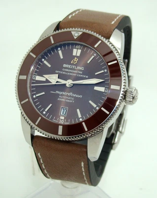RELOJ AUTOMÁTICO BREITLING SUPEROCEAN Heritage 46 mm ACERO INOXIDABLE AB2020 MARRÓN Foto 1 de 4