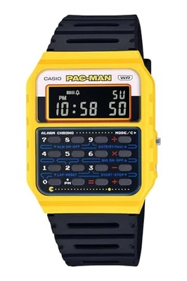 Casio Classic PAC-MAN Collaboration Limited Model CA-53WPC-1BJR Yellow - Image 1 of 4