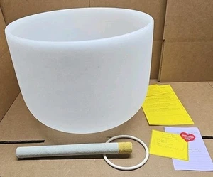 Chakra Tuned Singing Quartz Crystal Bowl 12" Replacement 3rd "Solar Plexus" E - Picture 1 of 9
