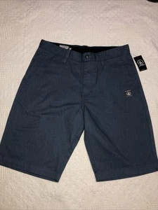 NEW Volcom Mens Size 30 Vmonty Blue Modern Fit Chino Shorts New with tags - Picture 1 of 10