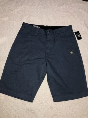 NEW Volcom Mens Size 30 Vmonty Blue Modern Fit Chino Shorts New with tags - Image 1 of 4