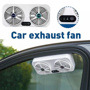Car Cooler Exhaust Fan Car-mounted Mini Auto Cooling Ventilation GX - Picture 1 of 23