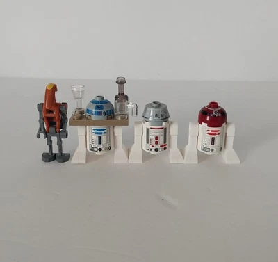 Lego Star Wars R4-G0 R2-D2 R4-P17 Rocket Battle Droid Astromech Minifigure Lot - Image 1 of 4