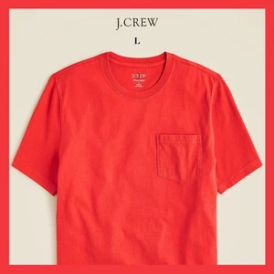 Neu mit Etikett J. CREW Herren Vintage-Wash Baumwolle Tasche T-Shirt, rustikaler Ziegel Gr. L - $ 39 - Bild 1 von 9