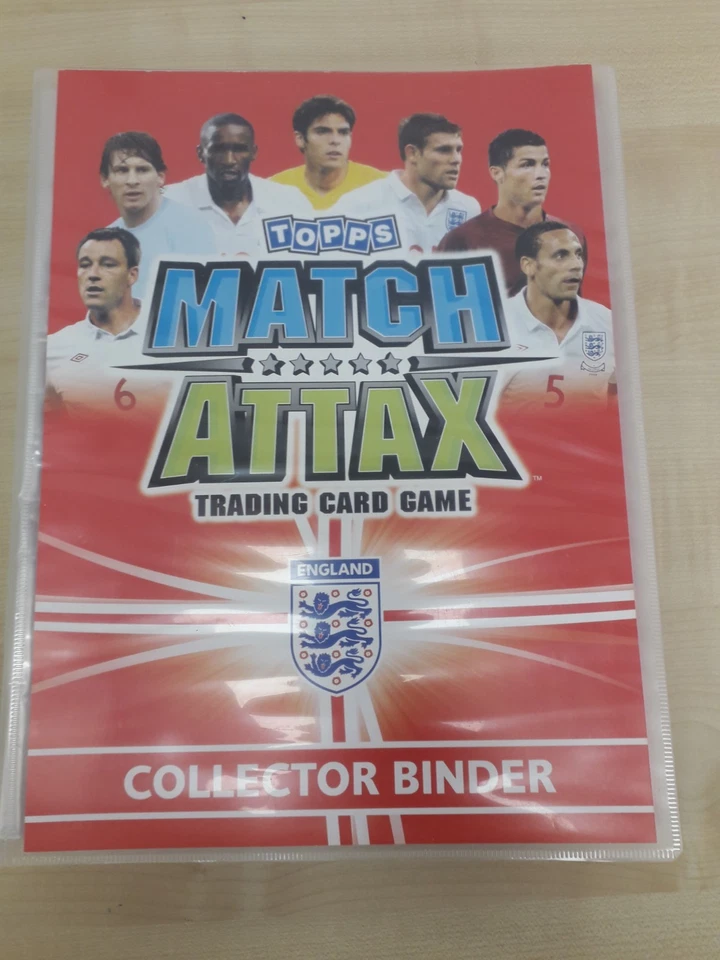 Topps Match Attax England 2010 Binder: Full Base Set + Managers Messi, Maradona - Image 1 of 4