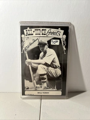TCMA 1973-1980 All Time Greats Bill Terry Autographed - Image 1 of 2
