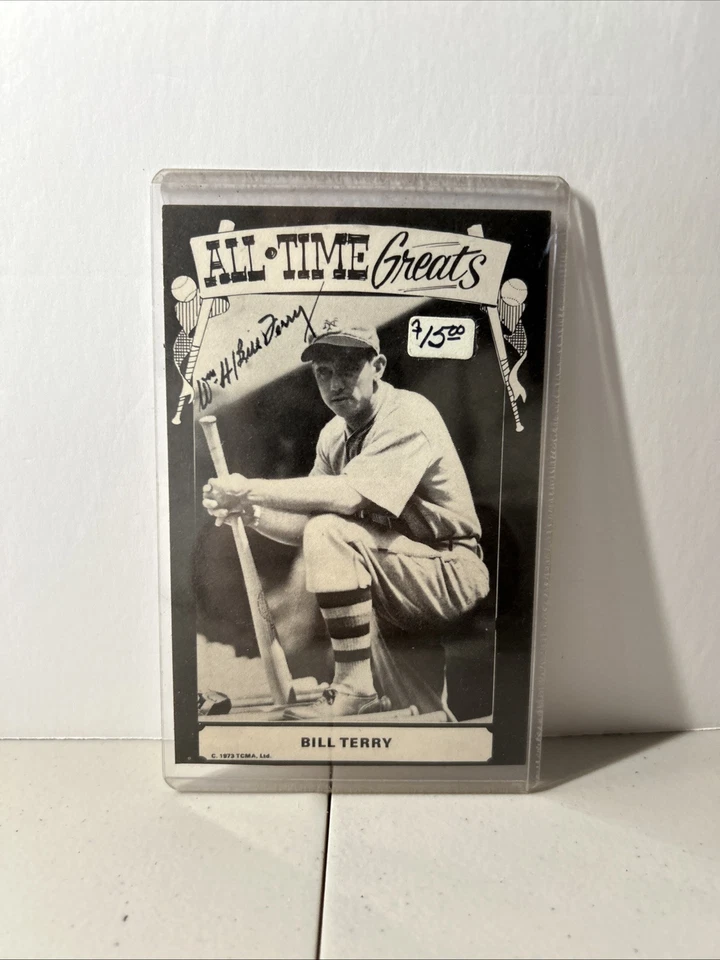 TCMA 1973-1980 All Time Greats Bill Terry Autographed - Image 1 of 2