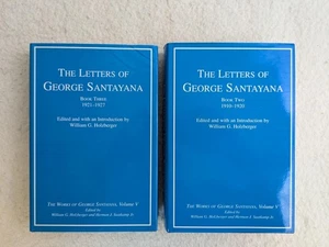 Lot of 2 THE LETTERS OF GEORGE SANTAYANA 2 & 3 William Holzberger MIT Press - Picture 1 of 9