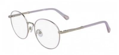 NEW CHLOE Junior CE 3106 851 Round Eyeglass Frames Kids Gold / Lilac 46 mm $259 - Image 1 of 4
