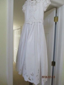 Cnderella Flower Girl /Communion dress with veil and Tiara size 7 - Picture 1 of 12