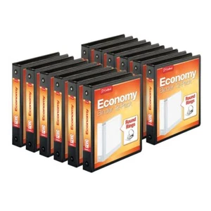 Economy 3-Ring Binders, 1.5", Round Rings, Holds 350 Sheets, ClearVue Present... - Picture 1 of 6