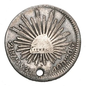 MESSICO 2 Reales 1831 - Argento Silver - Picture 1 of 2