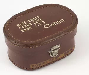 VINTAGE LEDER HÜLLE FÜR CANON F/2,8 35 mm DANGEFINDER m39 LTM OBJEKTIV UND FINDER - Bild 1 von 5