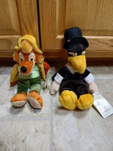 Disney Song of the South Brer Fox and Vulture Bean Bag Plush Lot of 2 W/tags - Picture 1 of 11
