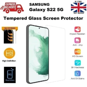 Full Size Gorilla Tempered Glass Screen Protector for Samsung Galaxy S22 5G - Picture 1 of 12