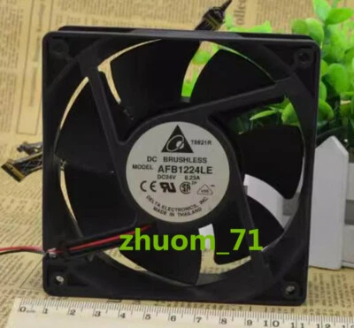 1PC Delta 12038 AFB1224LE 24V 0.23A 12CM Silent frequency converter cooling fan - Image 1 of 4