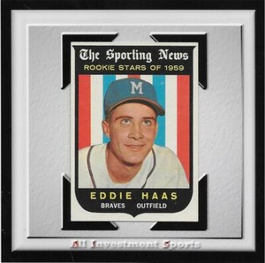 1959 Topps EDDIE HAAS #126 NM-MT *stunning card for investment* DD5