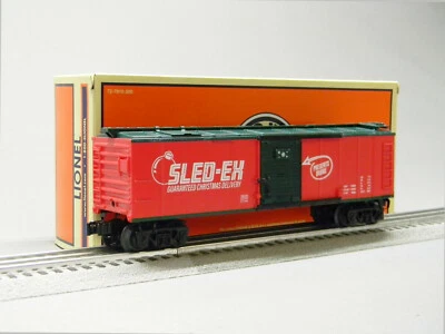 LIONEL SLED-EX OPERATING PRESENT BOXCAR O GAUGE christmas sledex 2128250 NEW - Image 1 of 4