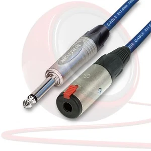 Cable de altavoz azul Van Damme. Cable de extensión de conector macho a hembra. - Imagen 1 de 2