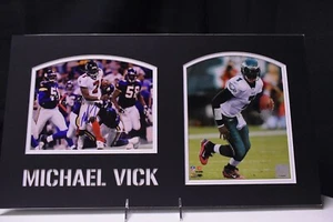 Signed Michael Vick Falcons Photo with Matting 23x13 w/COA - Picture 1 of 5