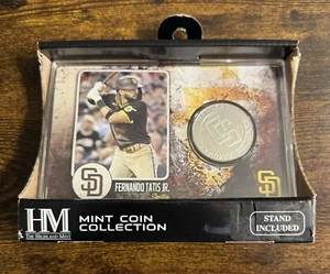 Fernando Tatis Jr Padres HM Highland Mint Coin w/Stand Limited Edition 1 of 5000 - Picture 1 of 3